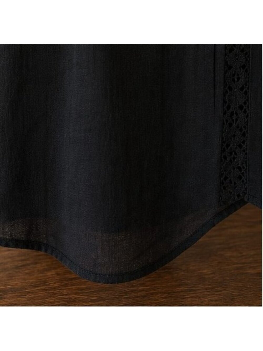 Black Ruffle Blouse - Picture 6 of 6